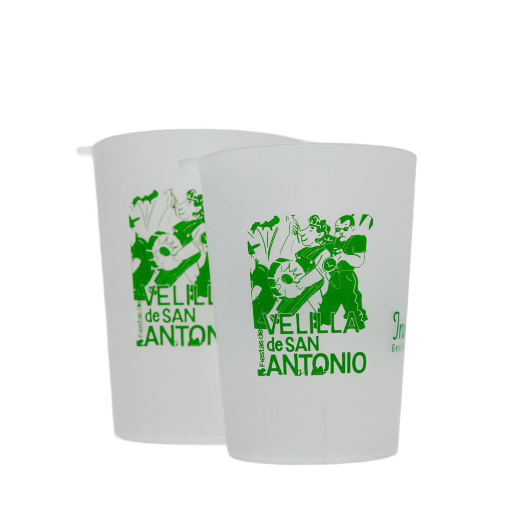 Vaso reutilizable y reciclable