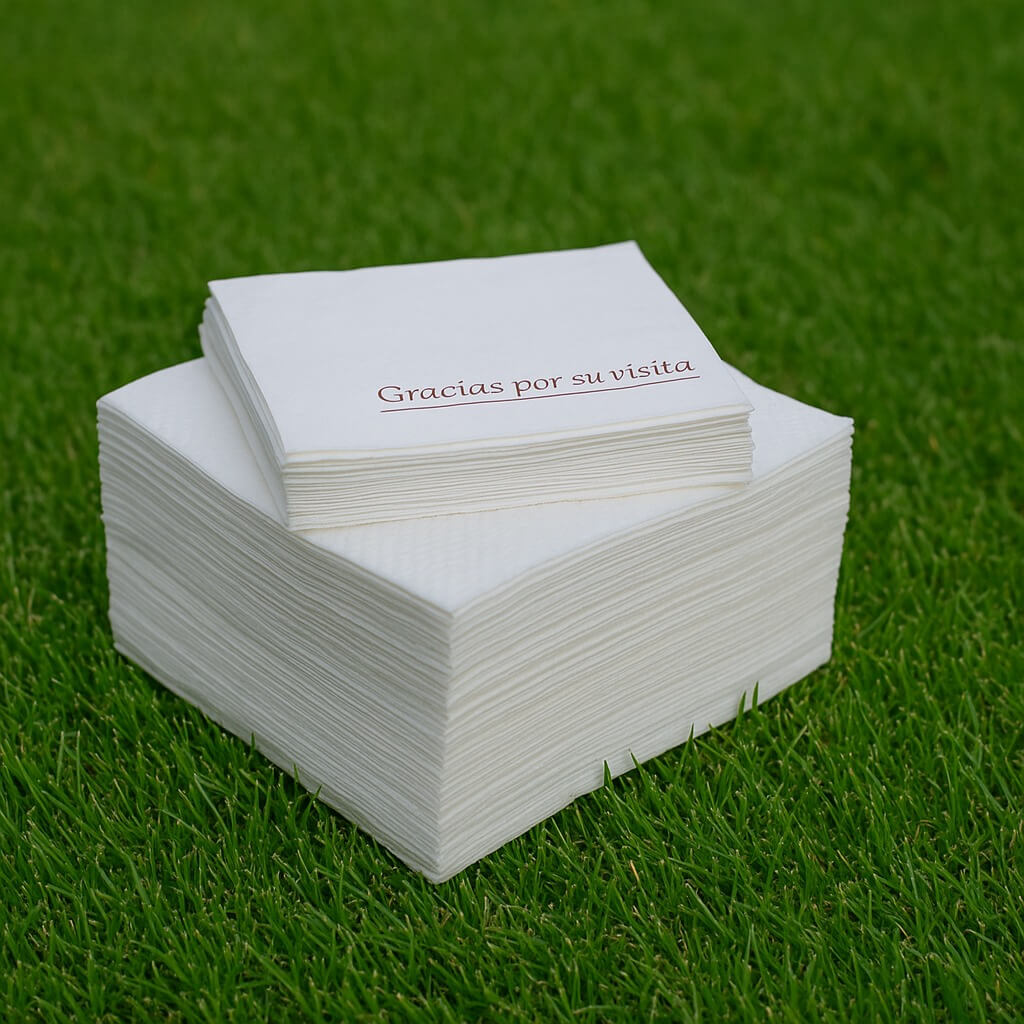 Servilletas de papel en tamaño 30x30 cm, perfectas para cualquier ocasión. Suaves, absorbentes y resistentes, ofrecen comodidad tanto en el hogar como en eventos y locales de hostelería.